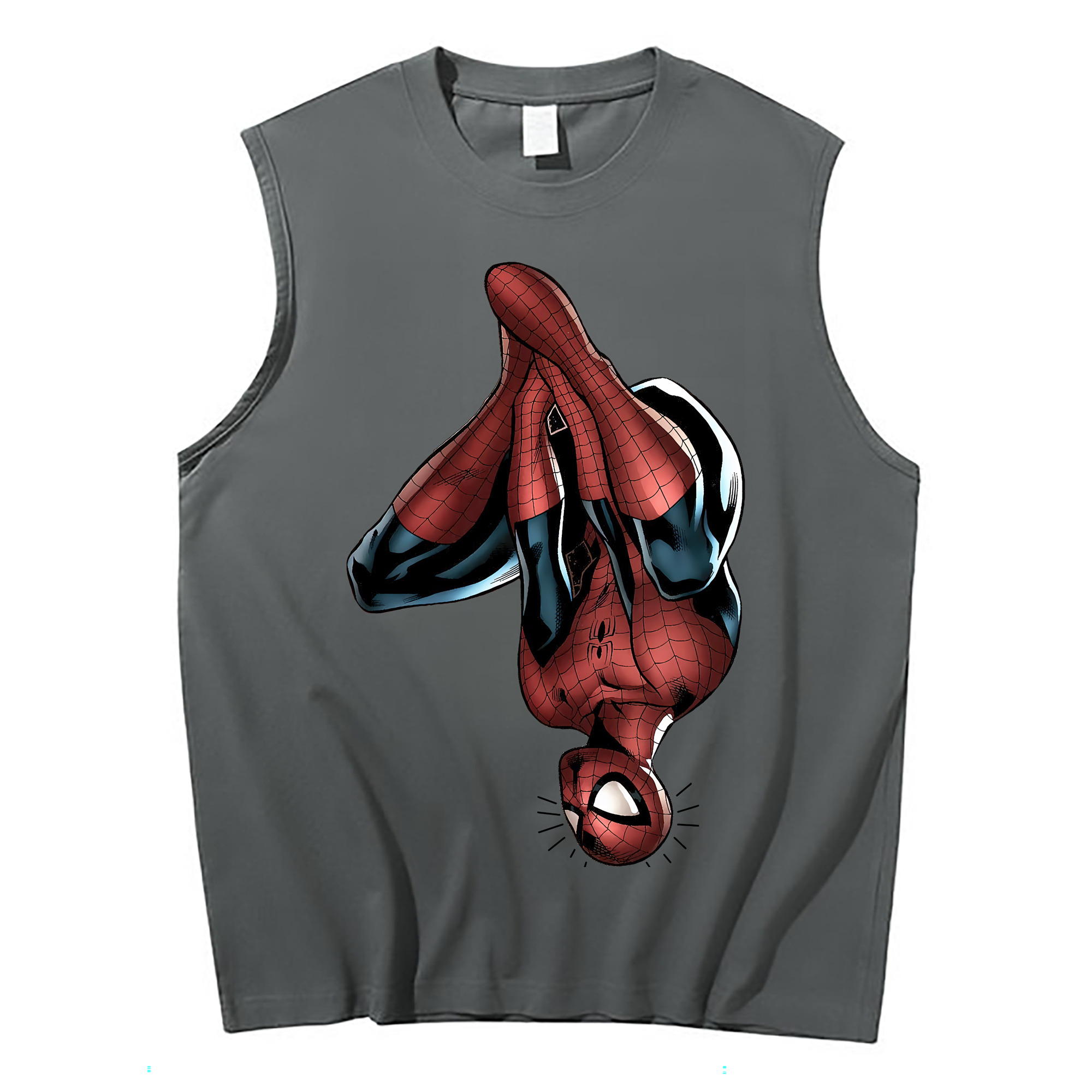（画像用） Spider Man スパイダーマン コットン100％タンクトップ（フロントプリント）
